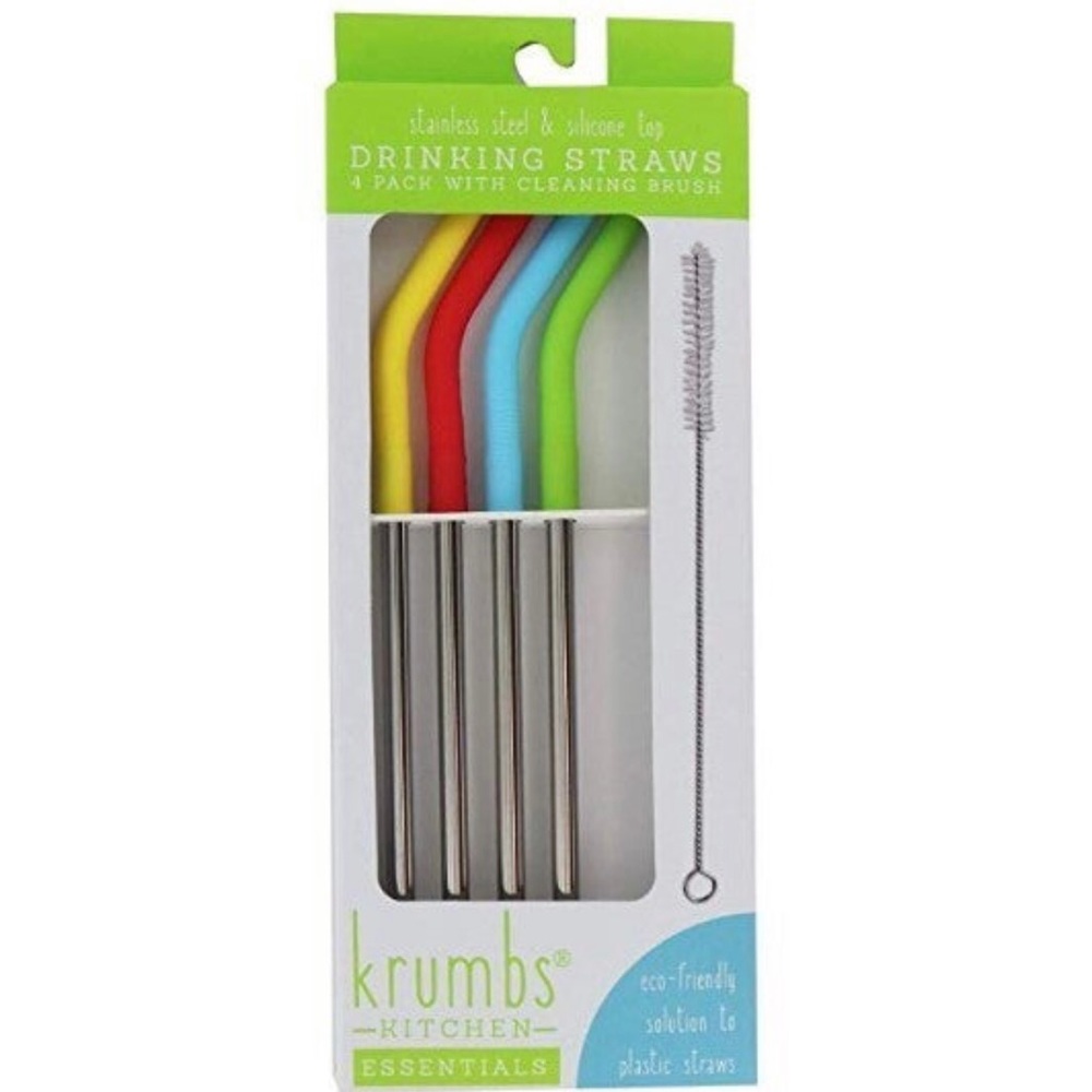 Krumbs Kitchen Stainless Steel Drinking Straws